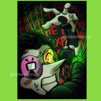 Image 5 of deltarune a5 art prints