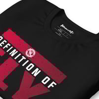 Image 2 of Black w/ Red & White Definition of Fly Tee