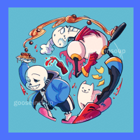 Image 2 of undertale/deltarune square prints