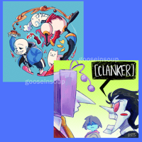 Image 1 of undertale/deltarune square prints