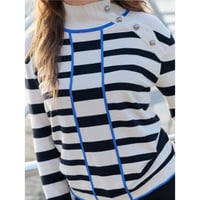 Image 2 of JERSEY RAYAS AZULES Y NEGRAS