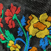 Vntg Upcycled Floral Beaded Purse Wall Hanging