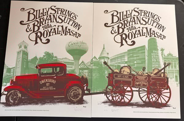 Image of Billy Strings and Bryan Sutton with Royal Masat, Owensboro 2025