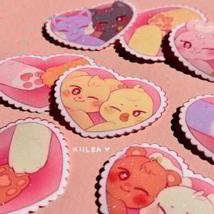 Image of IHEARTU aniteez glitter stickers