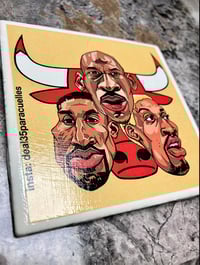 Image 1 of "Tres Toros" tile coaster
