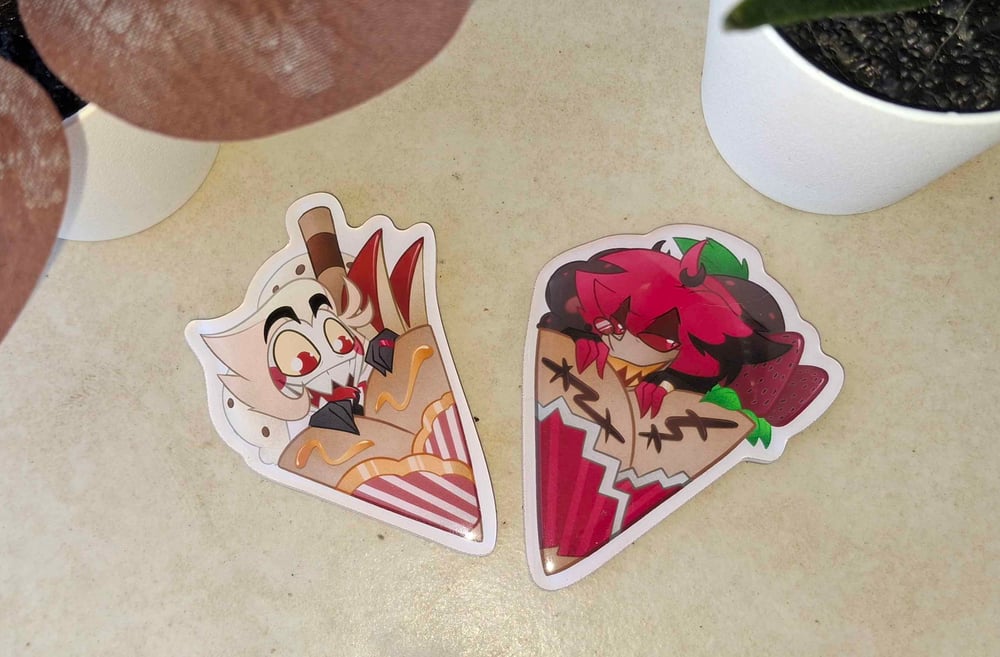 Image of Lucifer and Alastor Crepe Magnet ! 