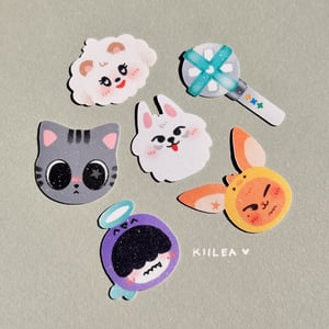 Image of txt ppulbatu glitter sticker pack