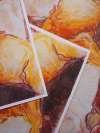 Image 4 of A Visit in Gold (little version) A6 Risograph Print