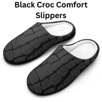Image 14 of Koffee Slippers N' Kreme Men's Reptile Print Cotton Slippers