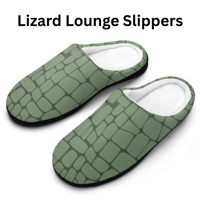 Image 18 of Koffee Slippers N' Kreme Men's Reptile Print Cotton Slippers