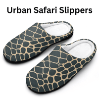 Image 2 of Koffee Slippers N' Kreme Men's Reptile Print Cotton Slippers