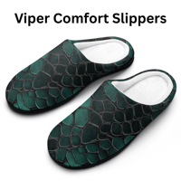 Image 6 of Koffee Slippers N' Kreme Men's Reptile Print Cotton Slippers
