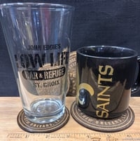 Image 5 of NOLA round wood coasters