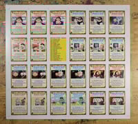 Image 2 of Series 3 uncut sticker sheet *damaged