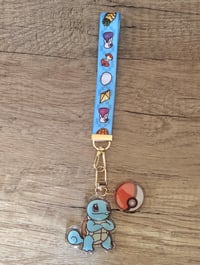 Image 4 of Choose Your Starter - Wristlet and Charm Video Game Keychain (Set of 1 Wristlet, 2 Charms)