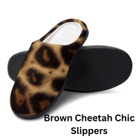 Image 10 of Koffee Slippers N' Kreme Cheetah Chic Cotton Slippers for Women