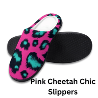 Image 6 of Koffee Slippers N' Kreme Cheetah Chic Cotton Slippers for Women
