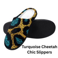 Image 14 of Koffee Slippers N' Kreme Cheetah Chic Cotton Slippers for Women