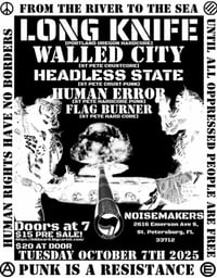 Image of LONG KNIFE - WALLED CITY - HEADLESS STATE - HUMAN ERROR - FLAG BURNER
