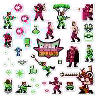 Image 1 of Bionic Commando Sticker Set (37 Pieces)
