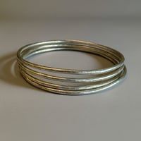 Image 2 of Silver Bangle Set