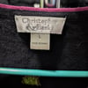 Vntg Christopher & Banks Embroidered Shopaholic Cardigan Sweater Sz L