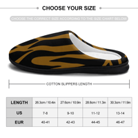 Image 5 of Koffee Slippers N' Kreme Men's Animal Print Striped Cotton Slippers