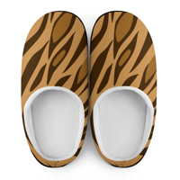 Image 8 of Koffee Slippers N' Kreme Men's Animal Print Striped Cotton Slippers