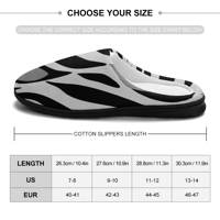 Image 20 of Koffee Slippers N' Kreme Men's Animal Print Striped Cotton Slippers