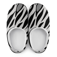 Image 19 of Koffee Slippers N' Kreme Men's Animal Print Striped Cotton Slippers