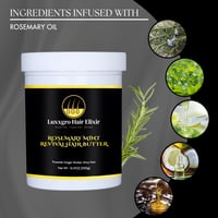 Image 4 of Luxxgro Rosemary Mint Revival Hair Butter 16 oz – Natural Hair Growth & Moisture Cream