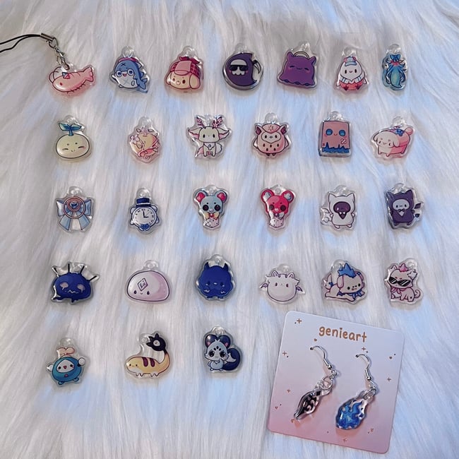 Mini Charms / Earrings [ Holo EN ]