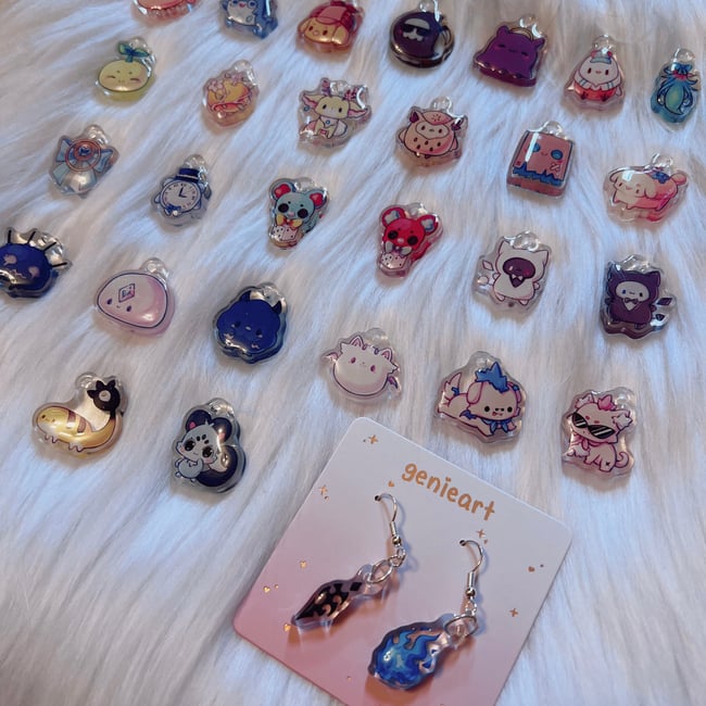 Mini Charms / Earrings [ Holo EN ]
