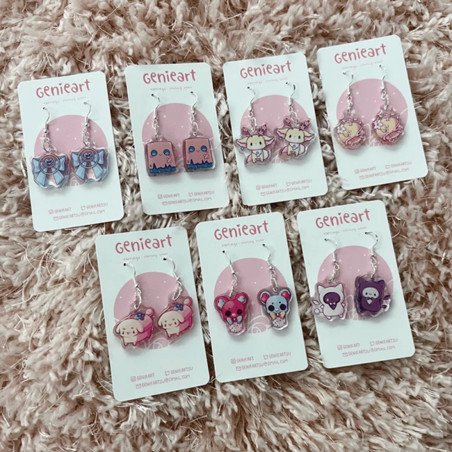 Mini Charms / Earrings [ Holo EN ]