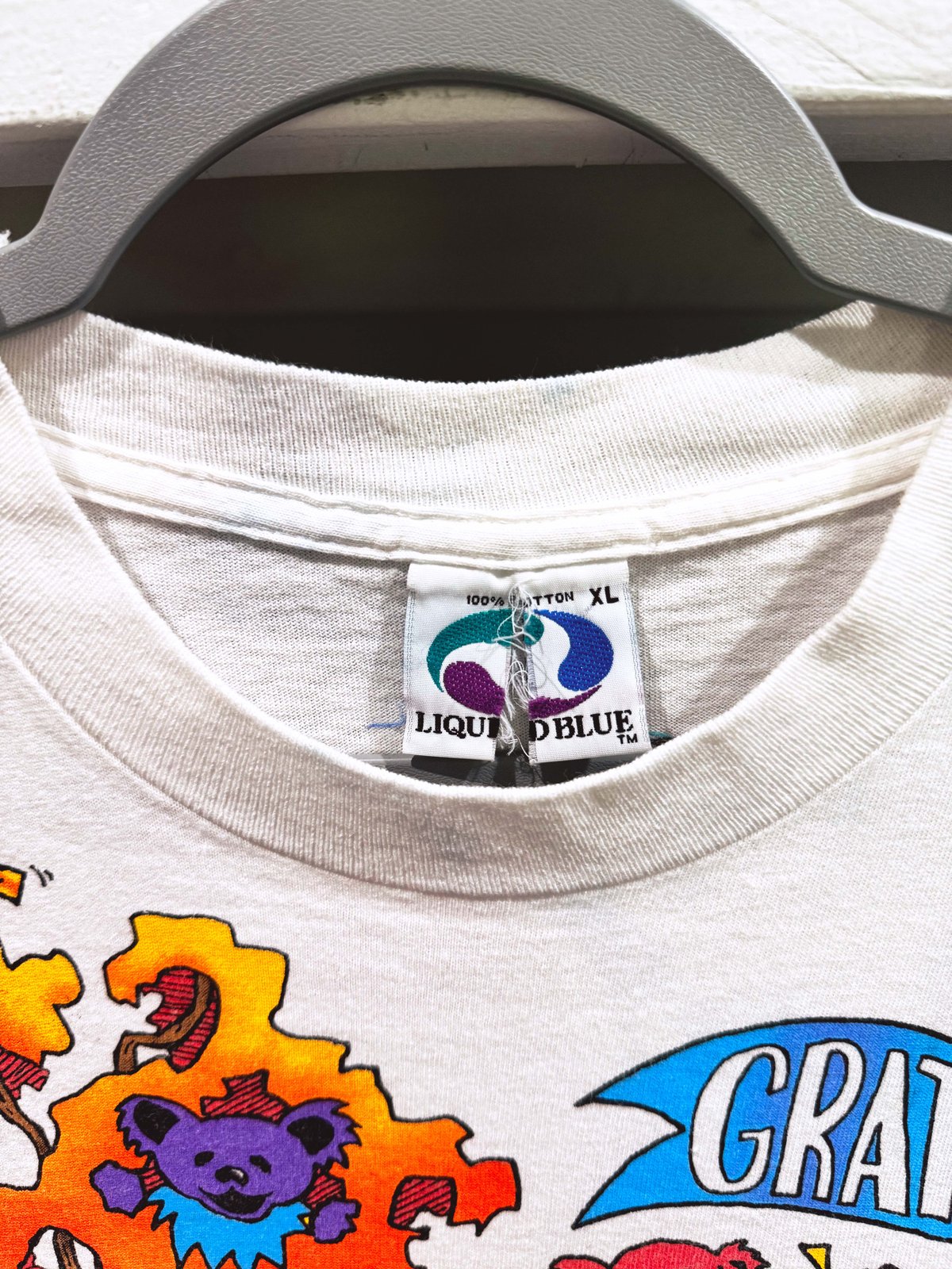 Grateful Dead 1993 Rise and Fall T-Shirt (White) - Size XL