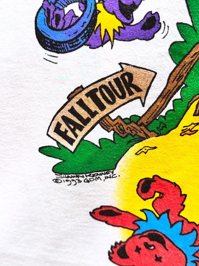 Grateful Dead 1993 Rise and Fall T-Shirt (White) - Size XL