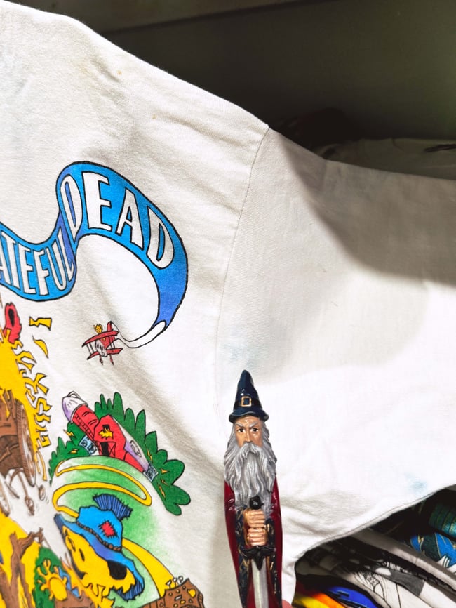 Grateful Dead 1993 Rise and Fall T-Shirt (White) - Size XL