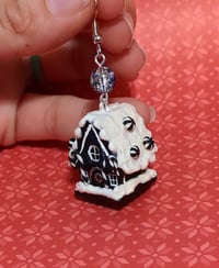 Image 2 of B and W Gingerbread earrings
