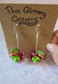 Image 2 of Pawdka Cranberry Mice Earrings