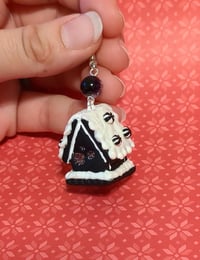 Image 3 of B and W Gingerbread earrings