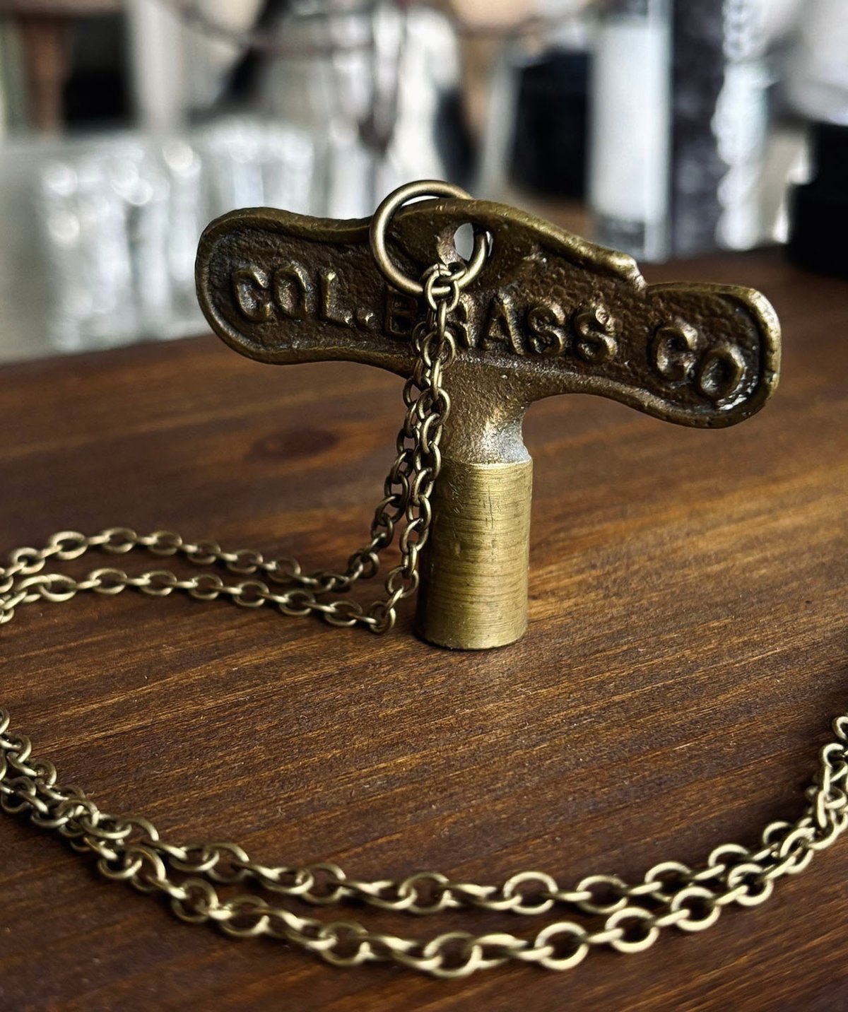 Columbus Ohio gas key necklace