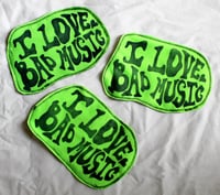Image 1 of I LOVE BAD MUSIC Sew-On Patch