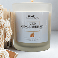 Image 1 of Iced Gingerbread Soy Candle – Spiced Cookie & Vanilla | 100% Soy Wax Candle