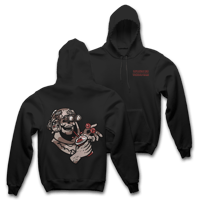 Image 1 of " CHOCOLATE CHIP MISFORTUNE "- BLACK HOODIE