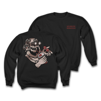 Image 1 of LRC X WLK - " CHOCOLATE CHIP MISFORTUNE "- BLACK CREWNECK