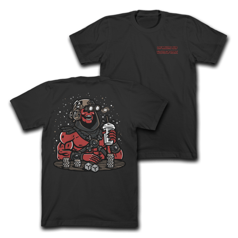 " D.O.M. " - BLACK HEAVYWEIGHT TEE