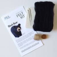 Image 3 of Black Bear - Needle Felting Kit