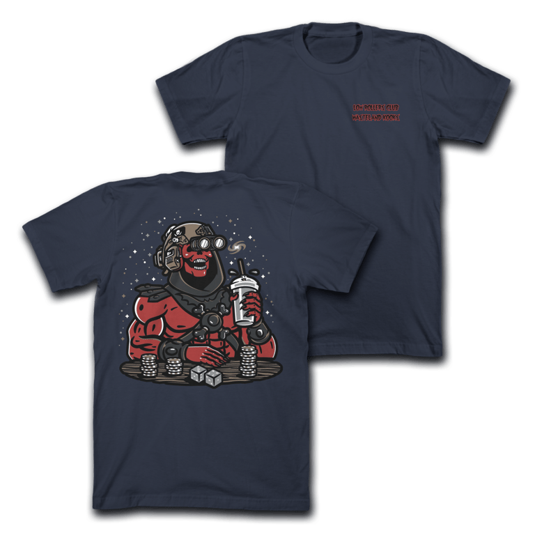 " D.O.M. " - NAVY HEAVYWEIGHT TEE