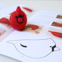 Image 4 of Cardinals - Needle Felting Kit