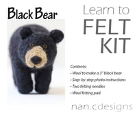 Image 2 of Black Bear - Needle Felting Kit